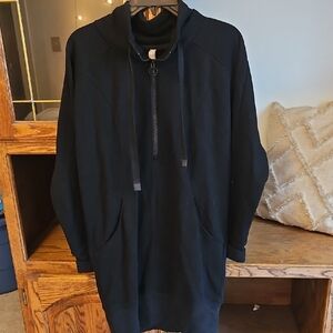 Athleta Black Fleece Quarter Zip Tunic
